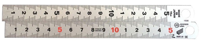 Thước lá inox mạ nhũ bạc Niigata SV- 15KD Thước lá inox mạ nhũ bạc Niigata SV- 15KD