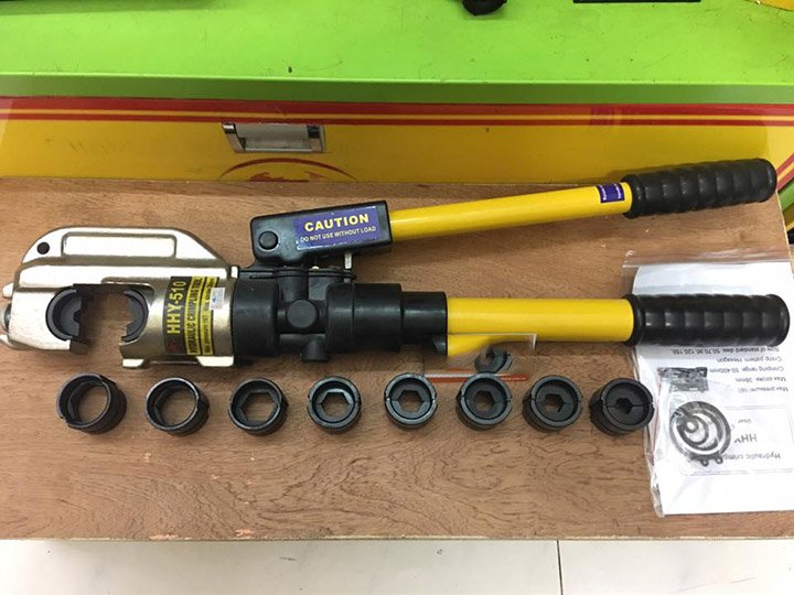 Hình ảnh chụp gần kìm bấm cos thủy lực TLP HHY-510 Hình ảnh chụp gần kìm bấm cos thủy lực TLP HHY-510