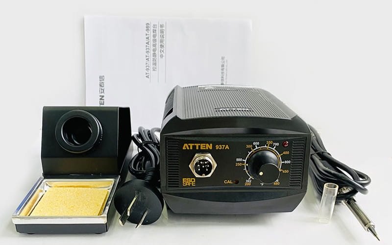 Máy hàn thiếc ATTEN 937A thiết kế nhỏ gọn, độ bền cao