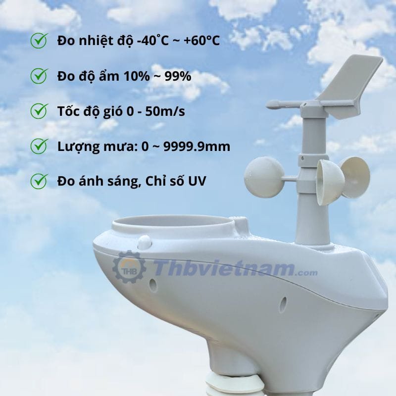 Thiết bị đo và dự báo thời tiết với độ chính xác cao Thiết bị đo và dự báo thời tiết với độ chính xác cao