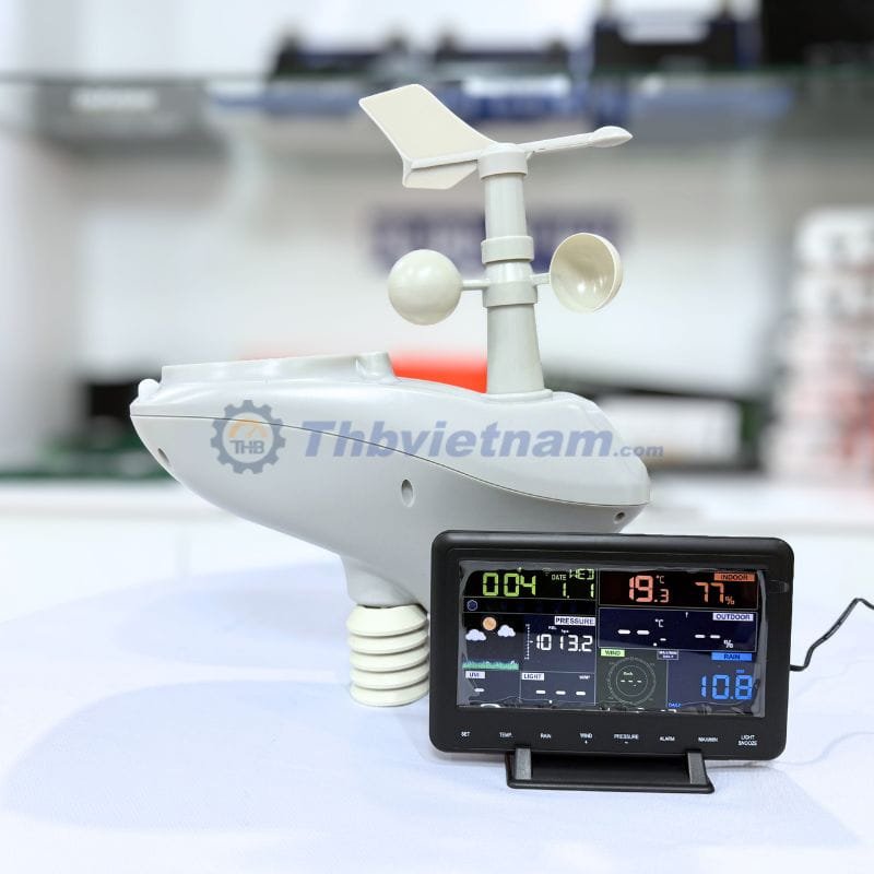 Trạm thời tiết không dây và ghi dữ liệu AW006 gồm cảm biến ngoài trời và màn hình trong nhà Trạm thời tiết không dây và ghi dữ liệu AW006 gồm cảm biến ngoài trời và màn hình trong nhà