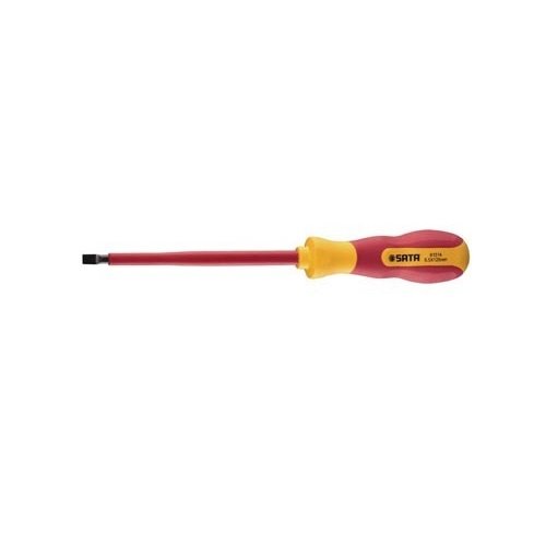 Tuốc nơ vít dẹp 4x100mm, VDE cách điện 1000V Sata 61313