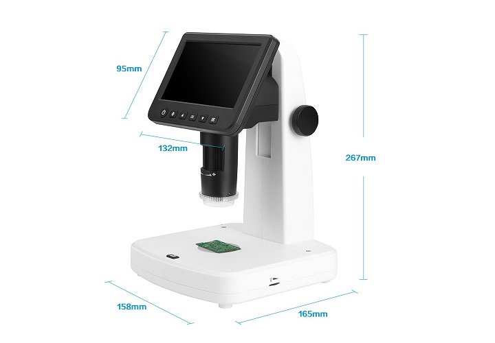 Kích thước kính hiển vi kỹ thuật số UM058 Kích thước kính hiển vi kỹ thuật số UM058