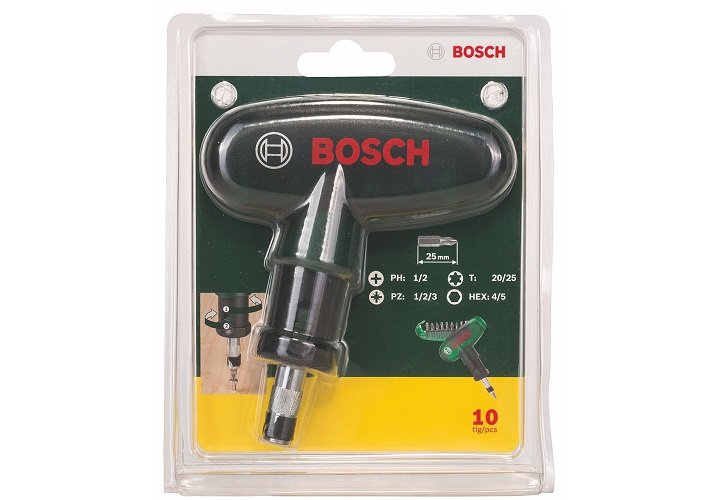 Bộ mũi vặn vít cầm tay 10 món Bosch 2607019510 Bộ mũi vặn vít cầm tay 10 món Bosch 2607019510