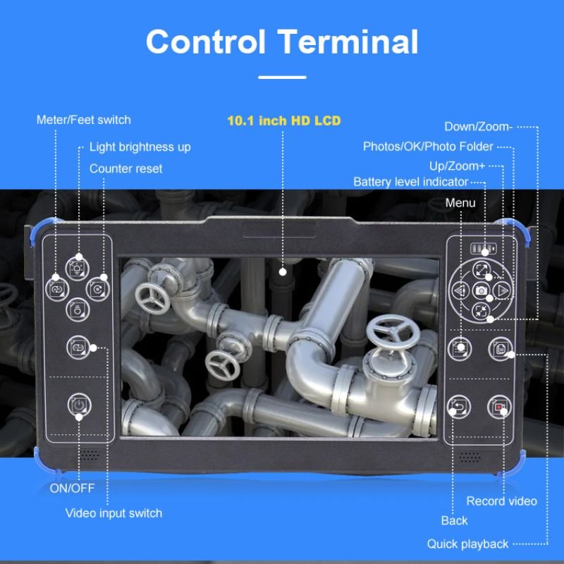 Màn hình và bảng điều khiển của camera nội soi Wopson WPS-FH2-C38FH
