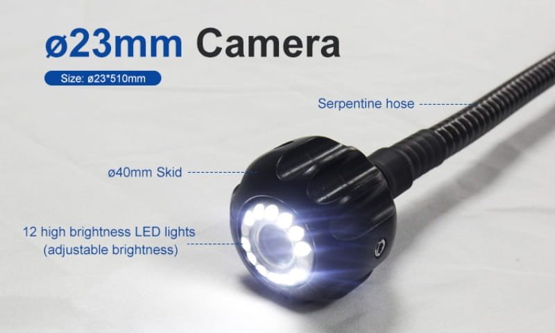 Camera soi gầm Wopson WPS-L3 trang bị đầu camera đường kính 23mm