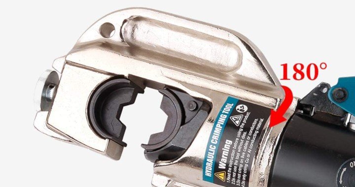 Zupper KYQ-400 Đầu cos có thể xoay nhiều hướng giúp thao tác dễ dàng hơn