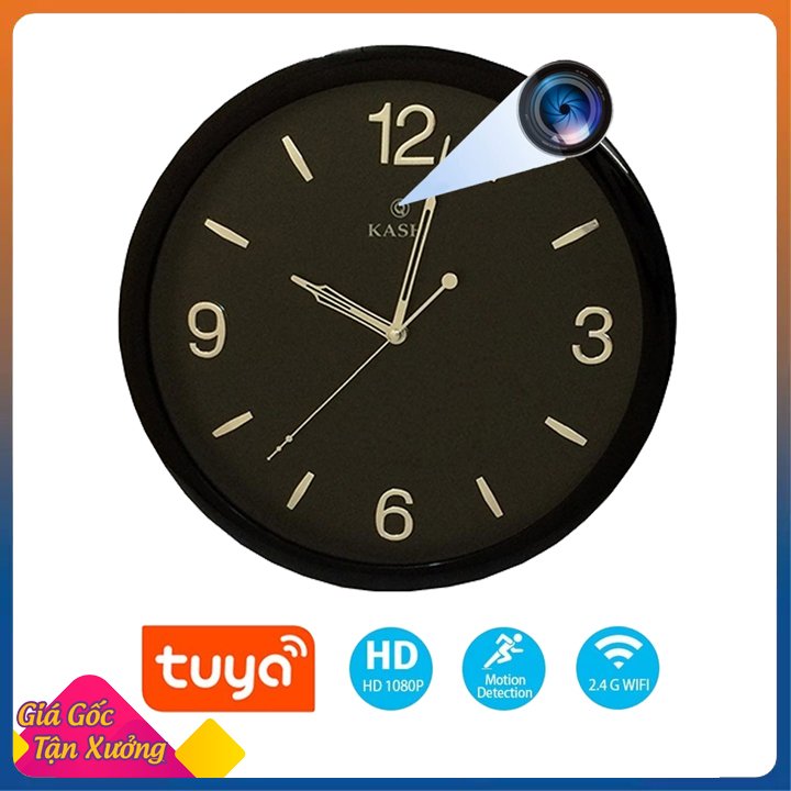 Đồng hồ treo tường CW7 Tuyasmart Full HD có Camera